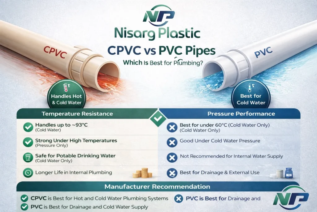 CPVC vs PVC Pipes – Complete Buyer Decision Guide