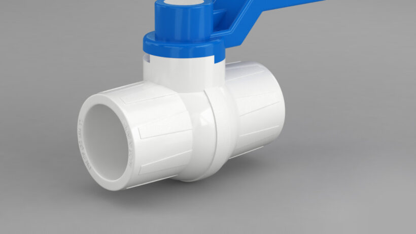 Solid UPVC Ball Valve Long Handle